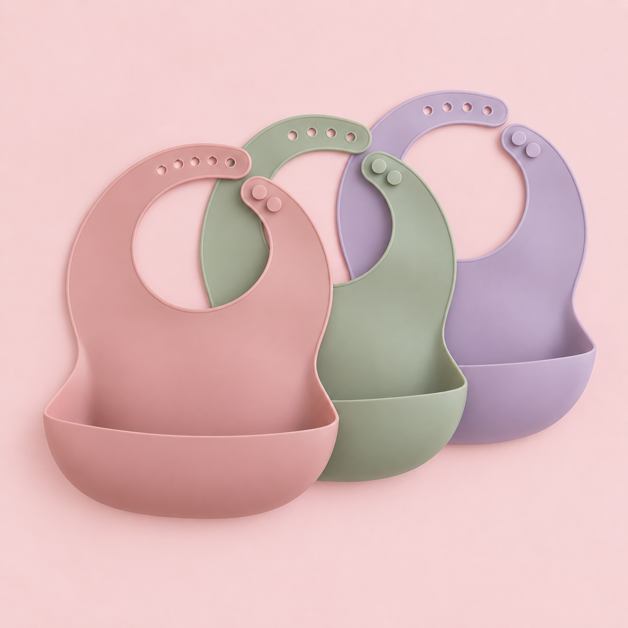 Pack 3 Bavoirs Silicone