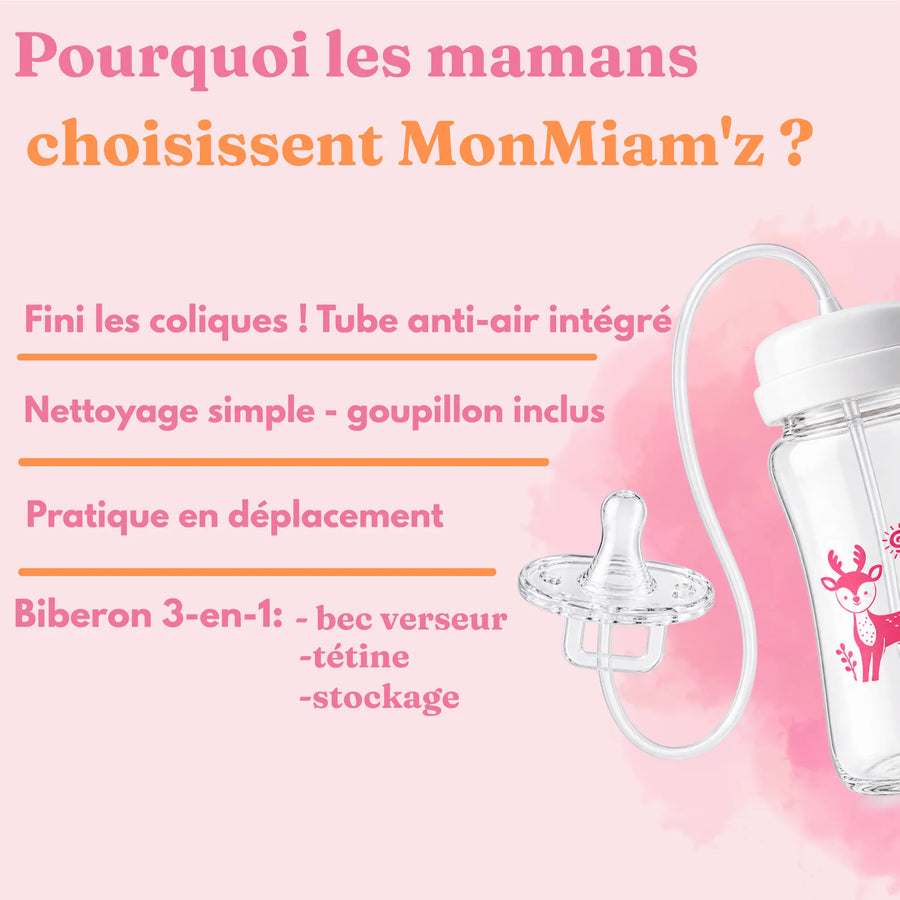 Biberon 3-en-1 — Sans BPA