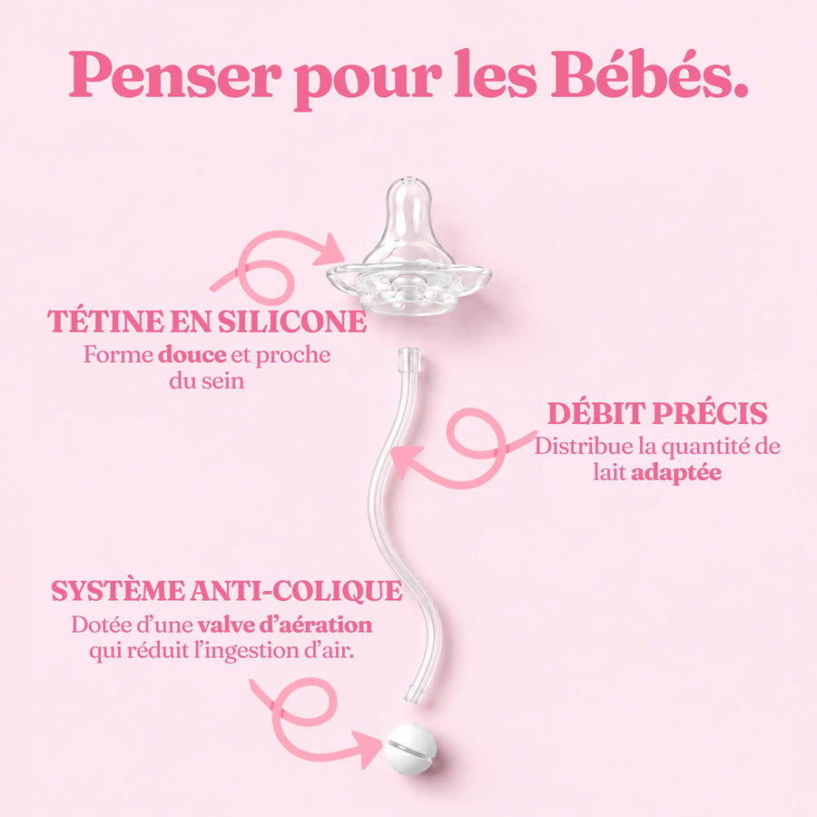 Biberon 3-en-1 — Sans BPA